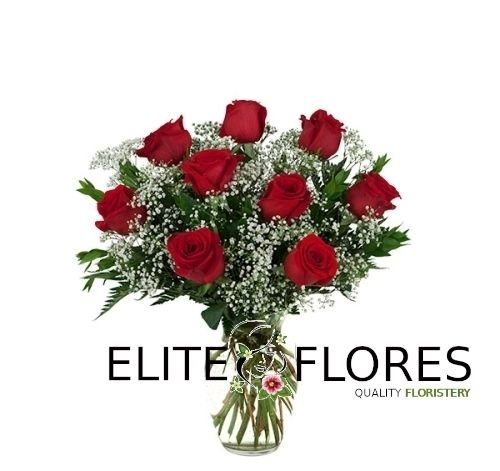 9 Rosa roja