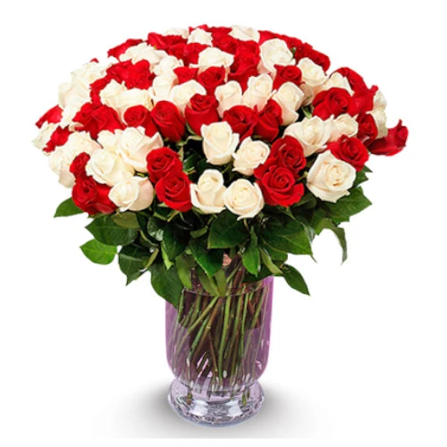 Florero 100 rosas