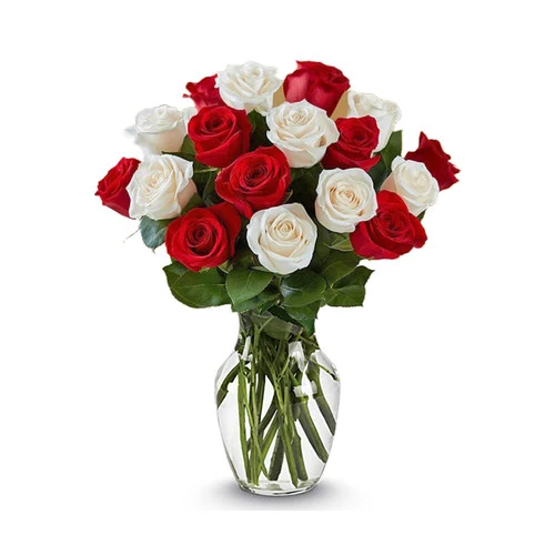 Florero de 24 rosas