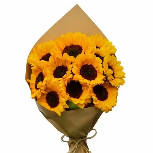 Ramo con 10 girasoles