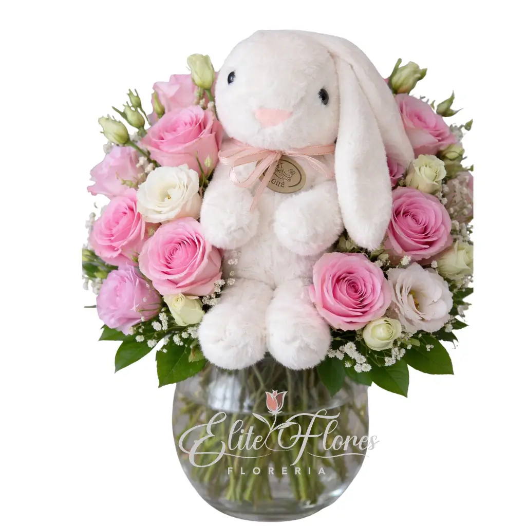 Florero con conejo de Pascua-4