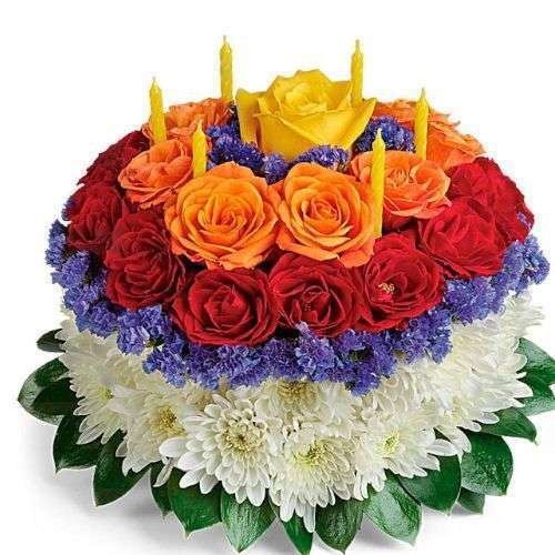 Ramo de pastel de cumpleaños Ramo de pastel de cumpleaños - Imagen 1