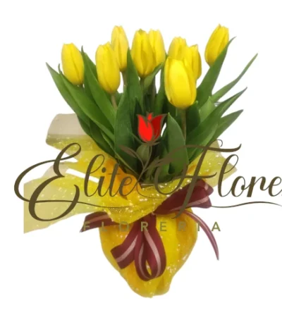 Florero Tulipan Amarillo