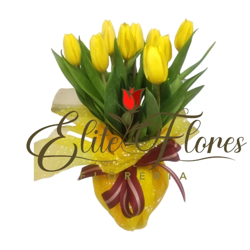 Florero Tulipan Amarillo