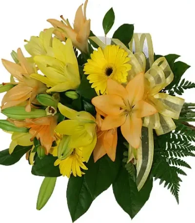 Lilium y gerberas