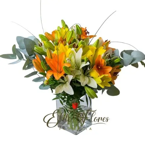 Florero Pequeño de Lilium surtidos