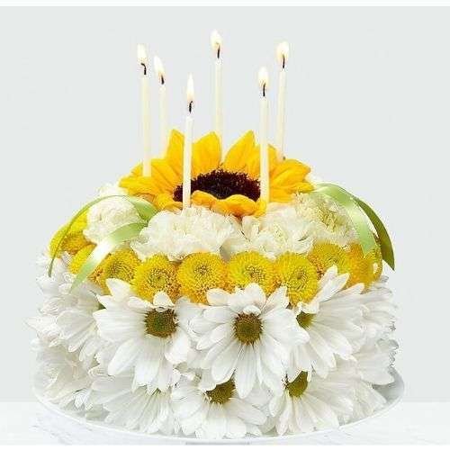 Pastel de cumpleaños soleado Pastel de cumpleaños soleado - Imagen 1