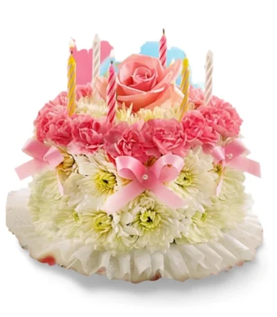 Tora de flores delicada