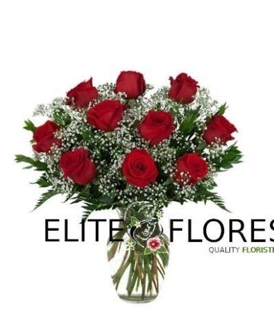 10 Rosa roja