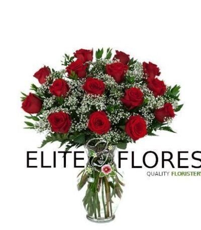15 Rosa roja