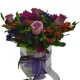 Caja con Rosas Púrpuras: Un Regalo de Elegancia y Encanto Floral