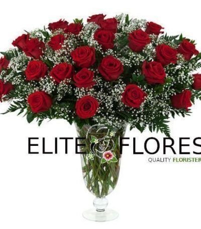 25 Rosa roja