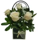 Caja con Rosas Blancas